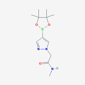 molecular formula C12H20BN3O3 B2678813 N-Methyl-4-(4,4,5,5-tetramethyl-1,3,2-dioxaborolan-2-yl)-1H-pyrazole-1-acetamide CAS No. 1346245-52-0