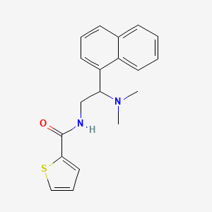 molecular formula C19H20N2OS B2678903 N-(2-(dimethylamino)-2-(naphthalen-1-yl)ethyl)thiophene-2-carboxamide CAS No. 941870-33-3
