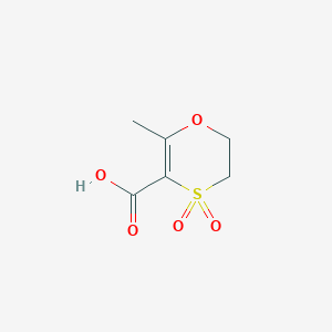 molecular formula C6H8O5S B2678972 6-methyl-4,4-dioxo-2,3-dihydro-1,4-oxathiine-5-carboxylic acid CAS No. 58941-08-5