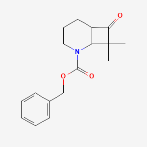 molecular formula C17H21NO3 B2678993 Benzyl 8,8-dimethyl-7-oxo-2-azabicyclo[4.2.0]octane-2-carboxylate CAS No. 1909335-88-1
