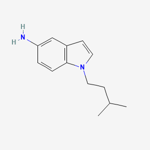 molecular formula C13H18N2 B2678996 1-(3-methylbutyl)-1H-indol-5-amine CAS No. 1094646-06-6