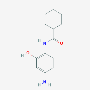 molecular formula C13H18N2O2 B2679064 N-(4-amino-2-hydroxyphenyl)cyclohexanecarboxamide CAS No. 1326923-65-2