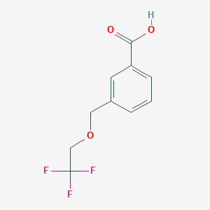 molecular formula C10H9F3O3 B2679087 3-[(2,2,2-Trifluoroethoxy)methyl]benzoic acid CAS No. 438475-19-5