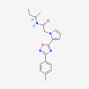 molecular formula C19H22N4O2 B2679098 N-(butan-2-yl)-2-{2-[3-(4-methylphenyl)-1,2,4-oxadiazol-5-yl]-1H-pyrrol-1-yl}acetamide CAS No. 1260985-26-9