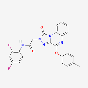 molecular formula C24H17F2N5O3 B2679099 N-(2,4-difluorophenyl)-2-(1-oxo-4-(p-tolyloxy)-[1,2,4]triazolo[4,3-a]quinoxalin-2(1H)-yl)acetamide CAS No. 1189493-02-4