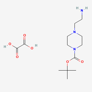 molecular formula C13H25N3O6 B2679106 tert-Butyl 4-(2-aminoethyl)piperazine-1-carboxylate oxalate CAS No. 2034154-90-8
