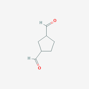 molecular formula C7H10O2 B2679129 Cyclopentane-1,3-dicarbaldehyde CAS No. 4750-17-8