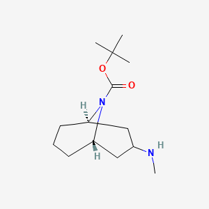molecular formula C14H26N2O2 B2679130 exo-3-Methylamino-9-boc-9-azabicyclo[3.3.1]nonane CAS No. 1810070-17-7; 1818847-31-2