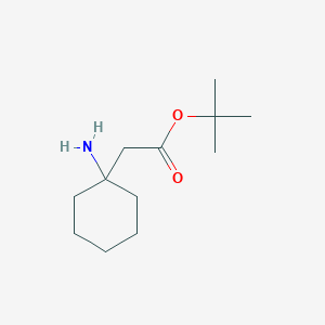 molecular formula C12H23NO2 B2679139 Tert-butyl 2-(1-aminocyclohexyl)acetate CAS No. 1339065-84-7