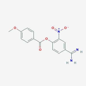 4-Amidino-2-nitrophenyl 4'-anisate