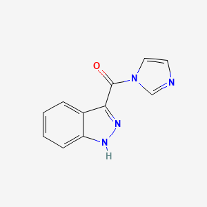 molecular formula C11H8N4O B2679226 3-(1H-imidazol-1-ylcarbonyl)-1H-indazole CAS No. 1025910-84-2