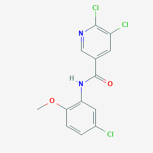 5,6-dichloro-N-(5-chloro-2-methoxyphenyl)pyridine-3-carboxamide