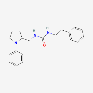 molecular formula C20H25N3O B2679262 1-(2-phenylethyl)-3-[(1-phenylpyrrolidin-2-yl)methyl]urea CAS No. 1797319-90-4