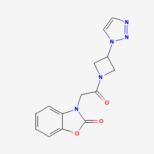 3-(2-(3-(1H-1,2,3-triazol-1-yl)azetidin-1-yl)-2-oxoethyl)benzo[d]oxazol-2(3H)-one