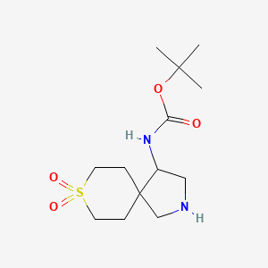 tert-Butyl (8,8-dioxido-8-thia-2-azaspiro[4.5]decan-4-yl)carbamate