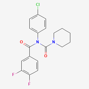 N-(4-chlorophenyl)-N-(3,4-difluorobenzoyl)piperidine-1-carboxamide