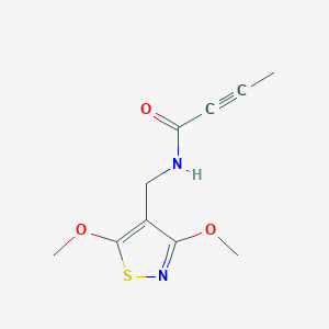 N-[(3,5-Dimethoxy-1,2-thiazol-4-yl)methyl]but-2-ynamide