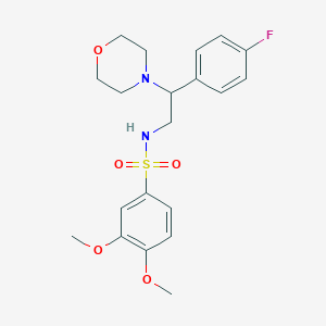 N-(2-(4-fluorophenyl)-2-morpholinoethyl)-3,4-dimethoxybenzenesulfonamide
