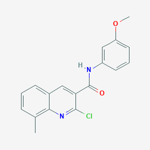 2-chloro-N-(3-methoxyphenyl)-8-methylquinoline-3-carboxamide