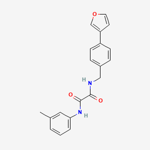 molecular formula C20H18N2O3 B2679383 N1-(4-(furan-3-yl)benzyl)-N2-(m-tolyl)oxalamide CAS No. 2034603-24-0