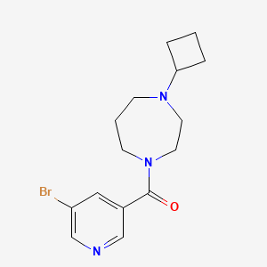 molecular formula C15H20BrN3O B2679461 (5-Bromo-pyridin-3-yl)-(4-cyclobutyl-[1,4]diazepan-1-yl)-methanone CAS No. 1153654-63-7