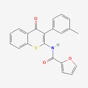 molecular formula C21H15NO3S B2679464 N-[3-(3-methylphenyl)-4-oxo-4H-thiochromen-2-yl]furan-2-carboxamide CAS No. 883964-84-9