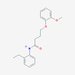 molecular formula C19H23NO3 B2679467 N-(2-ethylphenyl)-4-(2-methoxyphenoxy)butanamide CAS No. 685846-87-1