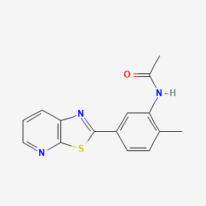 molecular formula C15H13N3OS B2679478 N-(2-Methyl-5-{[1,3]thiazolo[5,4-B]pyridin-2-YL}phenyl)acetamide CAS No. 863593-87-7