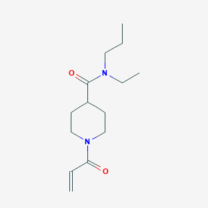 molecular formula C14H24N2O2 B2679564 N-Ethyl-1-prop-2-enoyl-N-propylpiperidine-4-carboxamide CAS No. 2361704-56-3