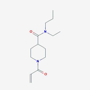 B2679564 N-Ethyl-1-prop-2-enoyl-N-propylpiperidine-4-carboxamide CAS No. 2361704-56-3