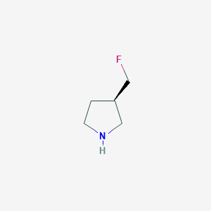 molecular formula C5H10FN B2679570 (R)-3-(Fluoromethyl)pyrrolidine CAS No. 876617-34-4