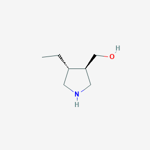 molecular formula C7H15NO B2679595 [(3r,4r)-4-Ethylpyrrolidin-3-yl]methanol CAS No. 2177257-45-1