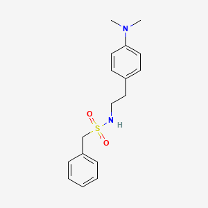 molecular formula C17H22N2O2S B2679618 N-(4-(dimethylamino)phenethyl)-1-phenylmethanesulfonamide CAS No. 953942-36-4