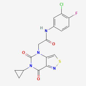 N-cyclopropyl-2-[5-(4-methylphenyl)-1,3,4-oxadiazol-2-yl]acetamide