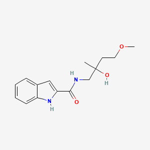 molecular formula C15H20N2O3 B2679664 N-(2-hydroxy-4-methoxy-2-methylbutyl)-1H-indole-2-carboxamide CAS No. 1914796-51-2