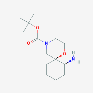 molecular formula C14H26N2O3 B2679716 Racemic-(6R,7R)-Tert-Butyl 7-Amino-1-Oxa-4-Azaspiro[5.5]Undecane-4-Carboxylate CAS No. 1932341-80-4