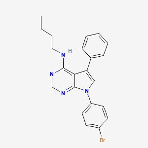 7-(4-bromophenyl)-N-butyl-5-phenyl-7H-pyrrolo[2,3-d]pyrimidin-4-amine