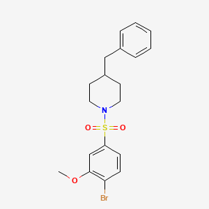 4-Benzyl-1-(4-bromo-3-methoxybenzenesulfonyl)piperidine