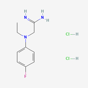 2-(N-Ethyl-4-fluoroanilino)ethanimidamide;dihydrochloride