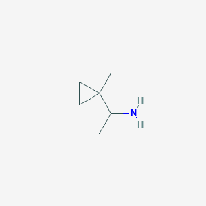 molecular formula C6H13N B2679740 1-(1-Methylcyclopropyl)ethanamine CAS No. 42302-96-5