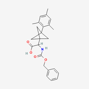 2-(Phenylmethoxycarbonylamino)-2-[3-(2,4,6-trimethylphenyl)-1-bicyclo[1.1.1]pentanyl]acetic acid