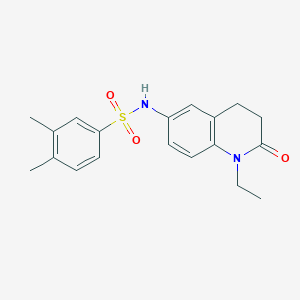 N-(1-ethyl-2-oxo-1,2,3,4-tetrahydroquinolin-6-yl)-3,4-dimethylbenzenesulfonamide