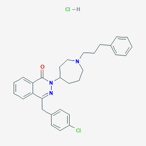 4-[(4-Chlorophenyl)methyl]-2-[1-(3-phenylpropyl)azepan-4-yl]phthalazin-1-one;hydrochloride
