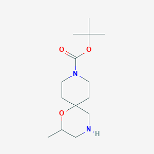 Tert-butyl 2-methyl-1-oxa-4,9-diazaspiro[5.5]undecane-9-carboxylate