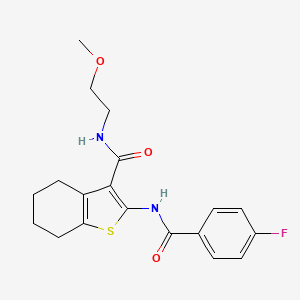 2-(4-fluorobenzamido)-N-(2-methoxyethyl)-4,5,6,7-tetrahydrobenzo[b]thiophene-3-carboxamide