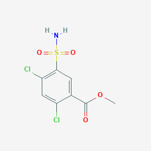 molecular formula C8H7Cl2NO4S B2679923 Methyl 5-(aminosulfonyl)-2,4-dichlorobenzoate CAS No. 5046-15-1