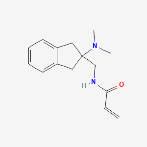 B2679960 N-[[2-(Dimethylamino)-1,3-dihydroinden-2-yl]methyl]prop-2-enamide CAS No. 2175581-23-2