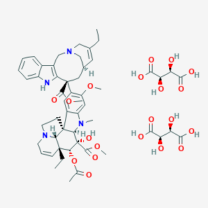 molecular formula C₄₅H₅₄N₄O₈.C₈H₁₂O₁₂ B000268 Vinorelbine Bitartrate CAS No. 125317-39-7