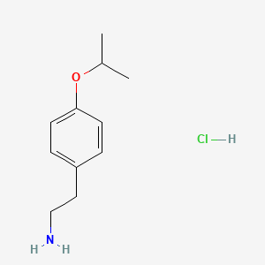molecular formula C11H18ClNO B2680036 2-(4-Isopropoxyphenyl)ethylamine Hydrochloride CAS No. 56370-32-2