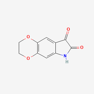 molecular formula C10H7NO4 B2680039 2,3-dihydro-6H-[1,4]dioxino[2,3-f]indole-7,8-dione CAS No. 154869-10-0